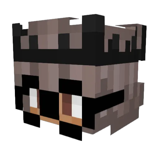 putqs Minecraft avatar head, 3D render