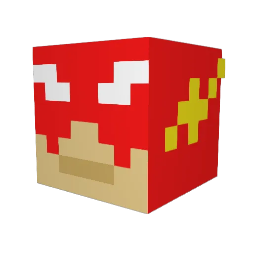 putte_P Minecraft avatar head, 3D render