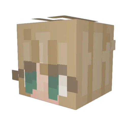 putty914 Minecraft avatar head, 3D render