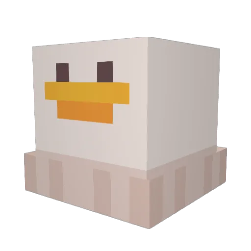 putxixers Minecraft avatar head, 3D render