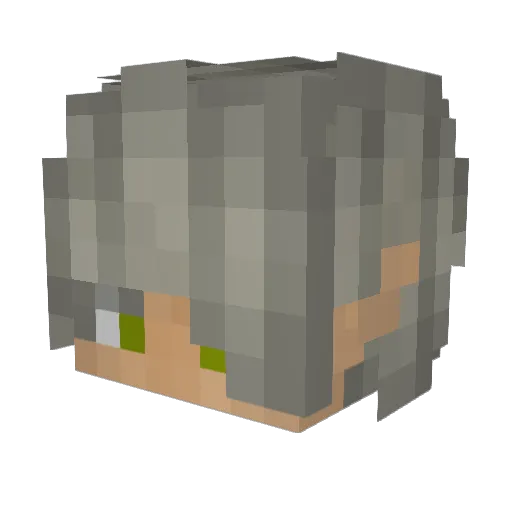putzigMaus Minecraft avatar head, 3D render