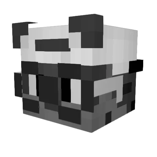 puuki Minecraft avatar head, 3D render