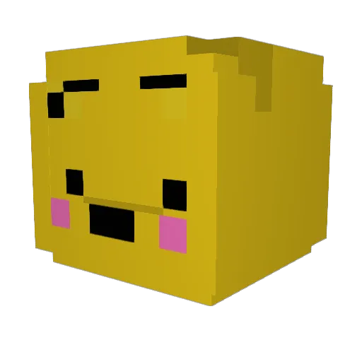 puusanbery Minecraft avatar head, 3D render