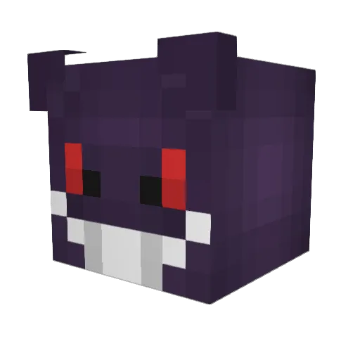 puuz Minecraft avatar head, 3D render