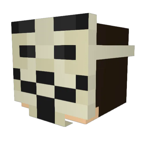 puvluff Minecraft avatar head, 3D render