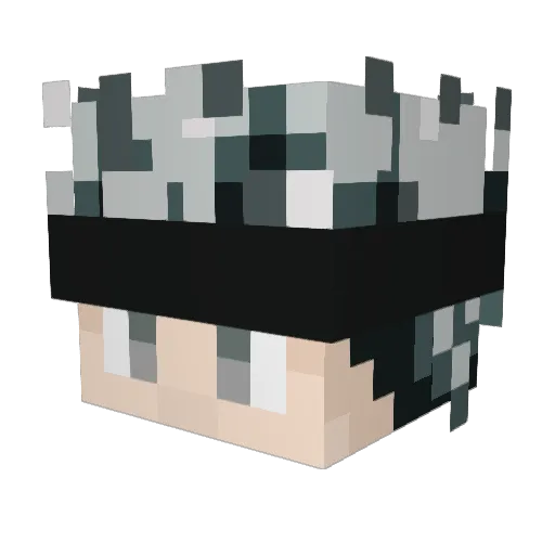 puvp Minecraft avatar head, 3D render