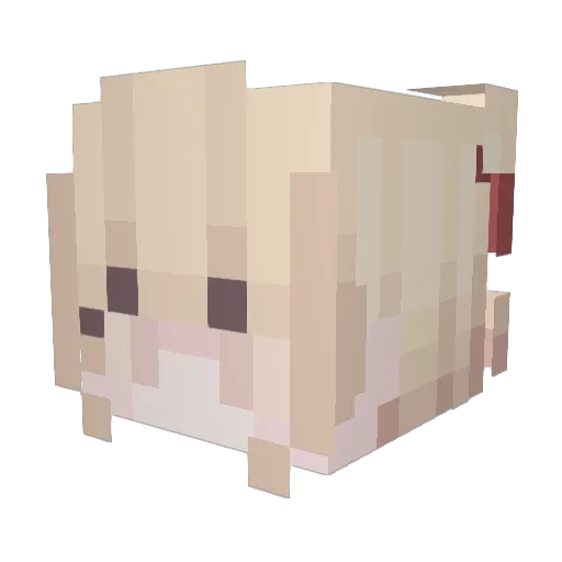 puxadao_ Minecraft avatar head, 3D render