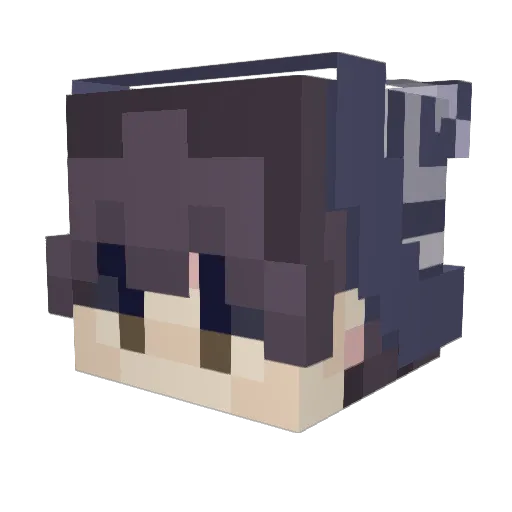 puxrpl Minecraft avatar head, 3D render