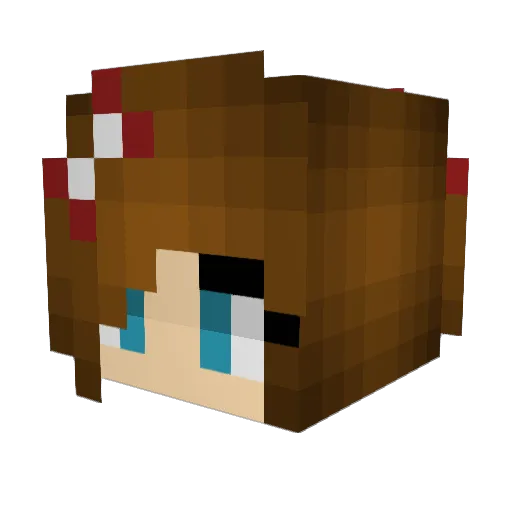 puzzel1 Minecraft avatar head, 3D render