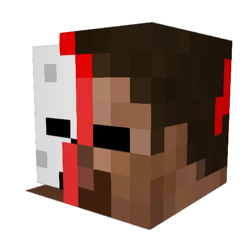 puzzlehead13 Minecraft avatar head, 3D render