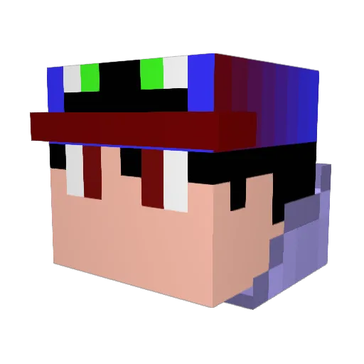 pvasconcellosjr Minecraft avatar head, 3D render
