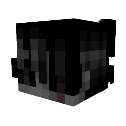 pvaz Minecraft avatar head, 3D render