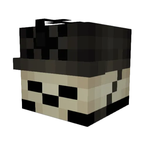 pvdilla Minecraft avatar head, 3D render