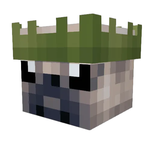 pvggy Minecraft avatar head, 3D render