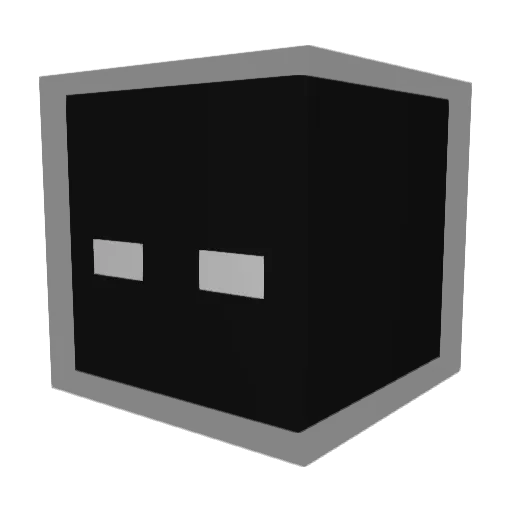 pvic_ Minecraft avatar head, 3D render