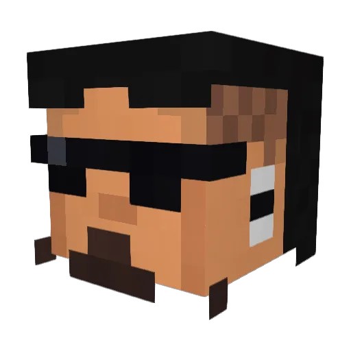 pvmambembe Minecraft avatar head, 3D render