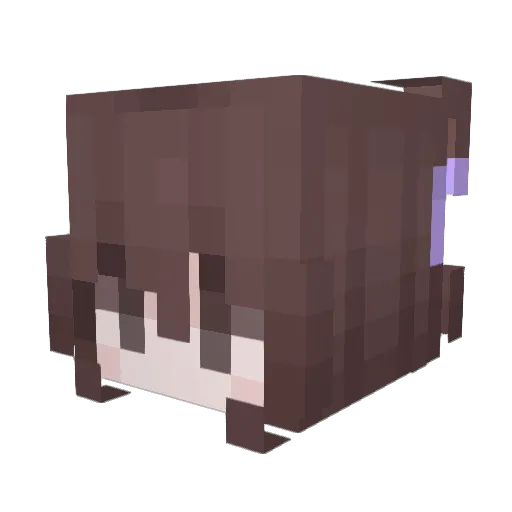 pvnda_ Minecraft avatar head, 3D render