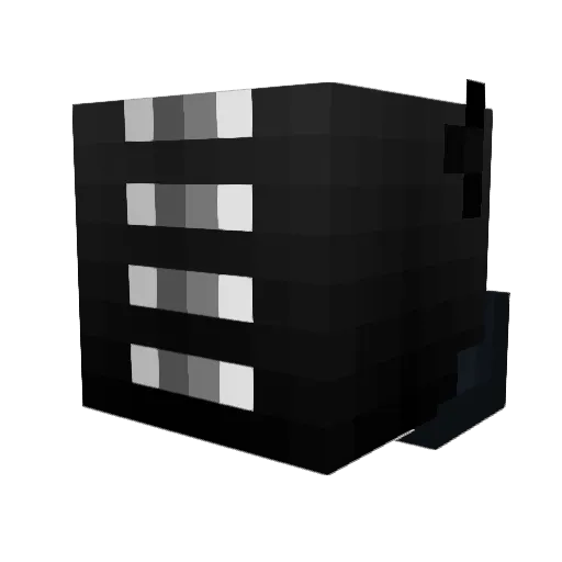 pvnpun Minecraft avatar head, 3D render