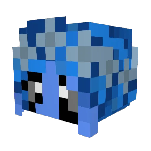 pvokilla Minecraft avatar head, 3D render