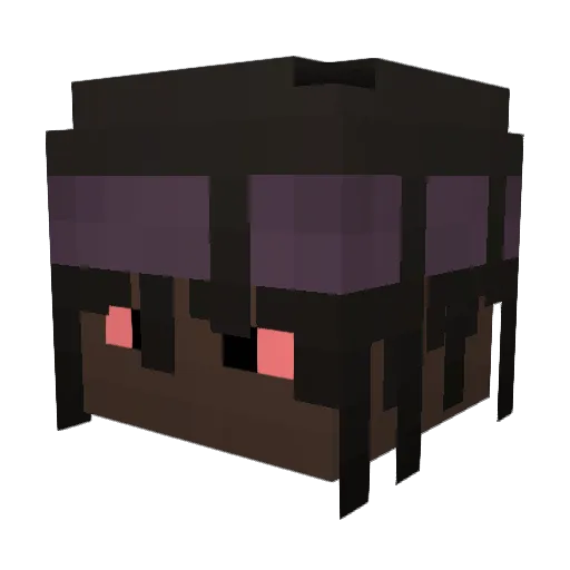 pvp_kocur Minecraft avatar head, 3D render