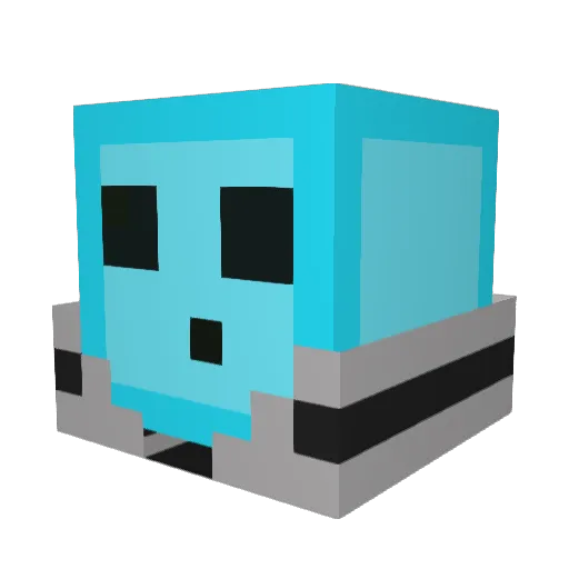pvp_pro12 Minecraft avatar head, 3D render