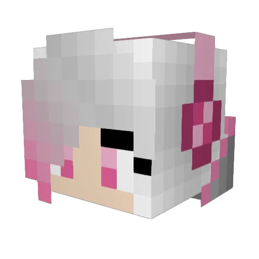 pvpgirl126 Minecraft avatar head, 3D render