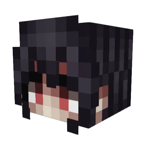pvphost Minecraft avatar head, 3D render