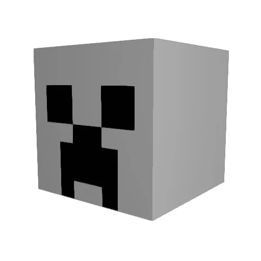 pvpkuba Minecraft avatar head, 3D render