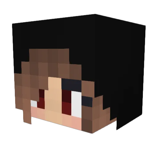 pvpstle Minecraft avatar head, 3D render