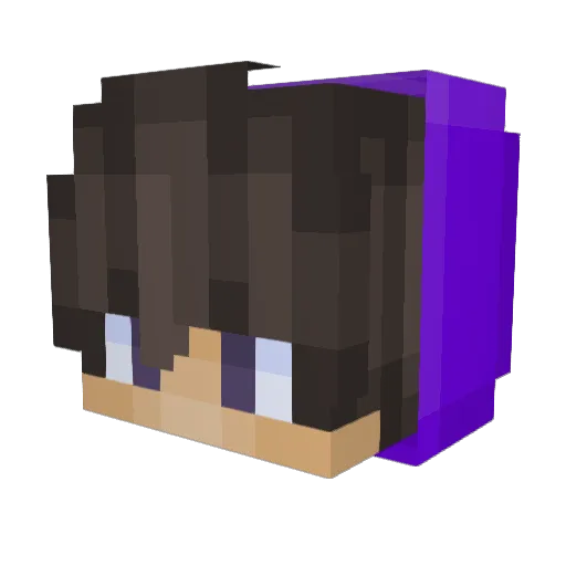 pvpwar007 Minecraft avatar head, 3D render