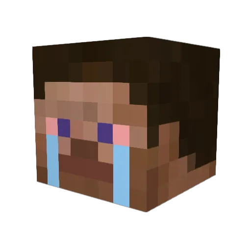 pvssycum Minecraft avatar head, 3D render