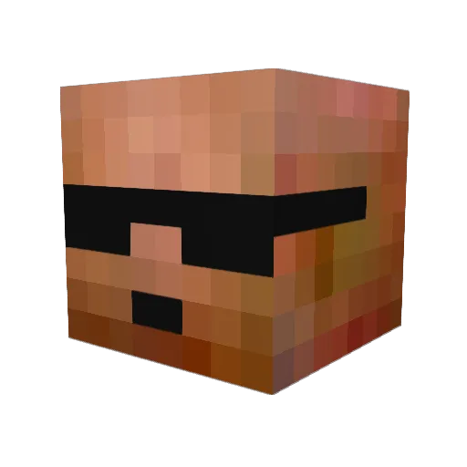 pvt_bubbles Minecraft avatar head, 3D render