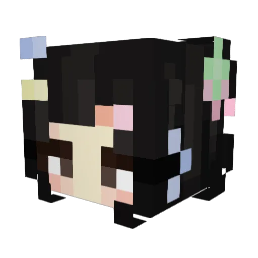 pvup Minecraft avatar head, 3D render