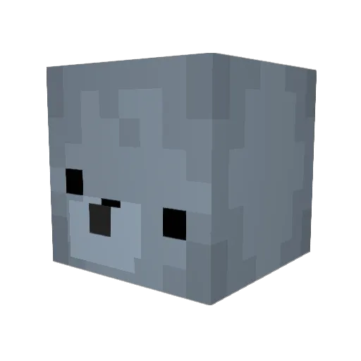 pvzdog Minecraft avatar head, 3D render