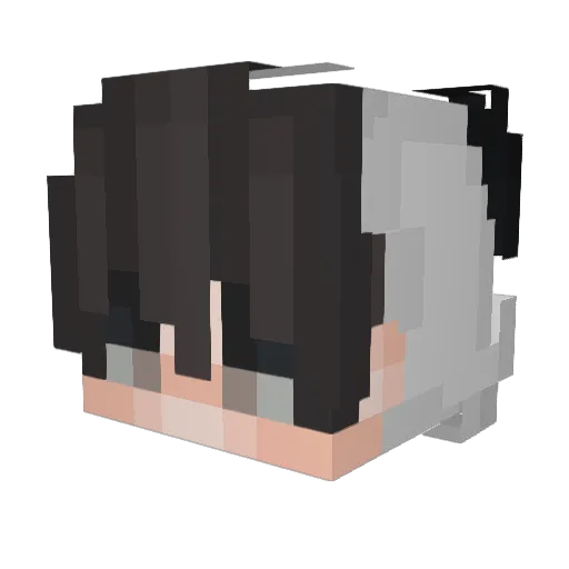 pwandah Minecraft avatar head, 3D render
