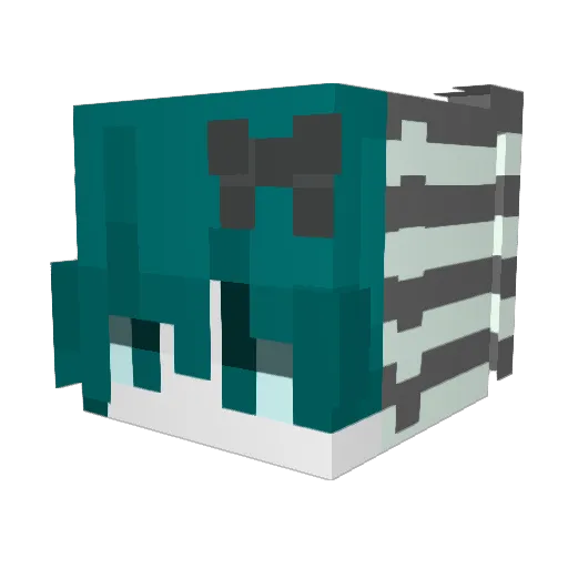 pwcados Minecraft avatar head, 3D render