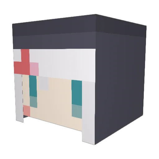 pwenn Minecraft avatar head, 3D render