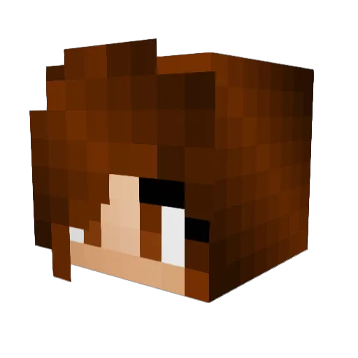 pwhip Minecraft avatar head, 3D render
