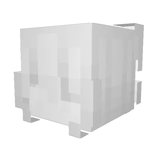 pwmn Minecraft avatar head, 3D render