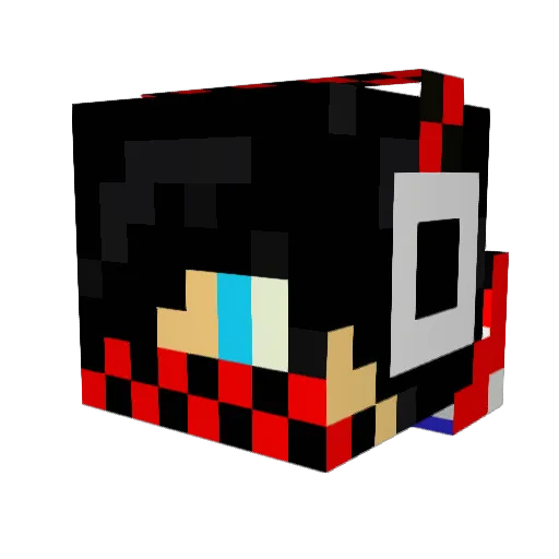 pwnz2000 Minecraft avatar head, 3D render