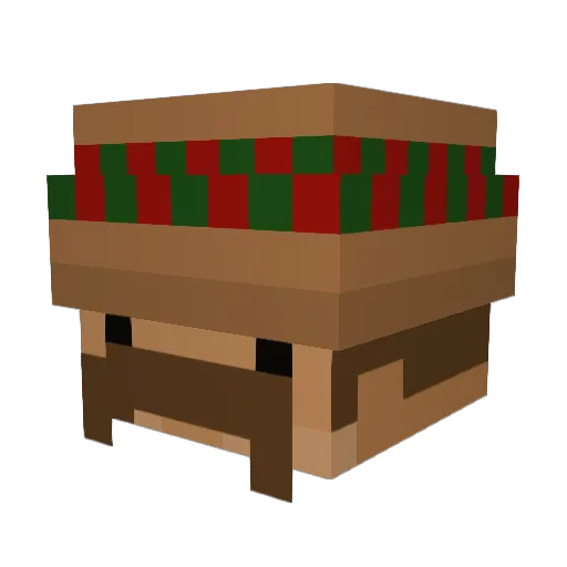 pwrd0wn Minecraft avatar head, 3D render