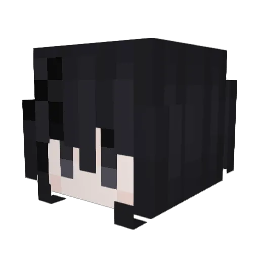 pwrot Minecraft avatar head, 3D render