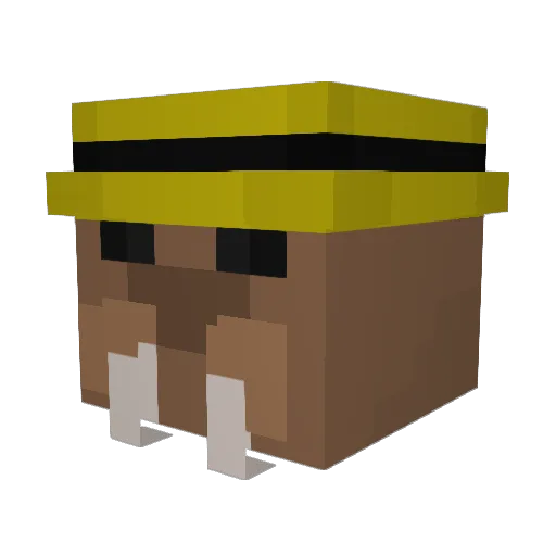 pwulTerrorist Minecraft avatar head, 3D render