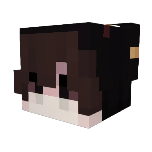 pwupy Minecraft avatar head, 3D render