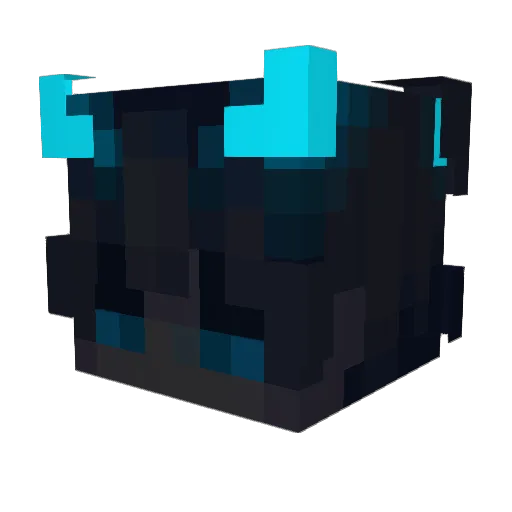 pwzy Minecraft avatar head, 3D render