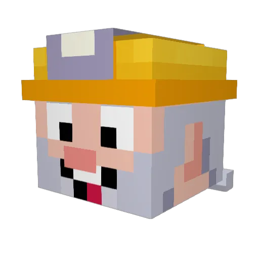 pxbo Minecraft avatar head, 3D render