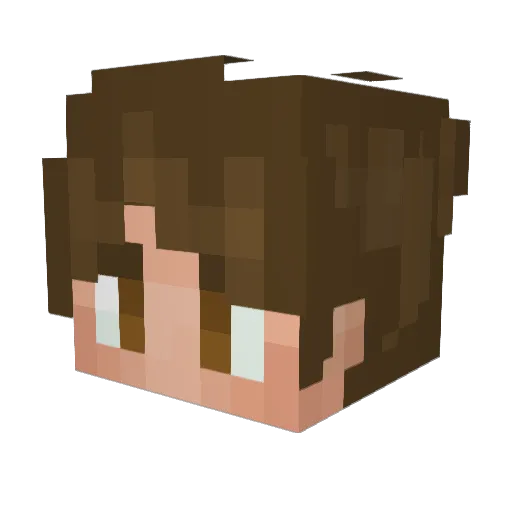 pxcka Minecraft avatar head, 3D render