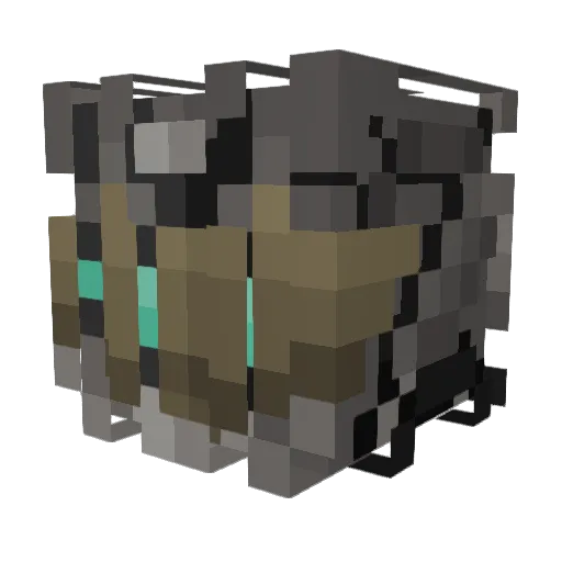 pxfff Minecraft avatar head, 3D render