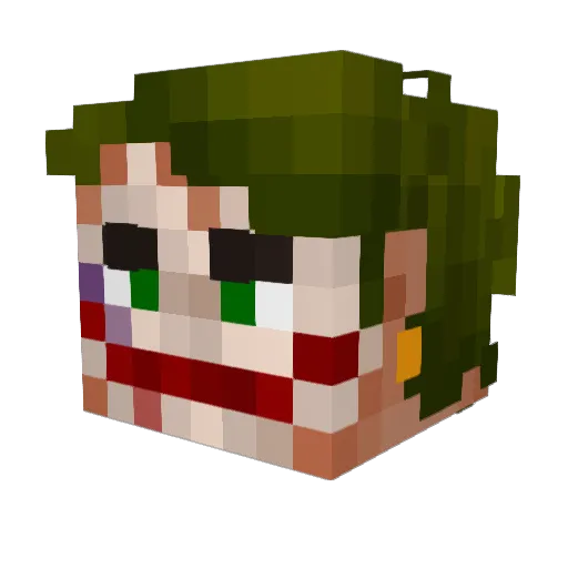 pxkkjk Minecraft avatar head, 3D render