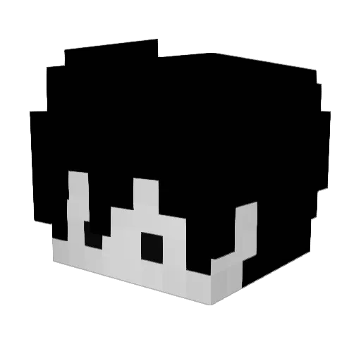 pxl320 Minecraft avatar head, 3D render